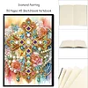 Flower Cross 5D Diamond Painting Notebook Diamond Art Diary Book Kit