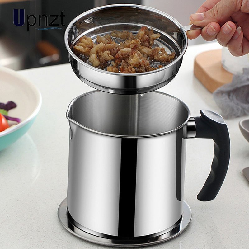 Oil filter pot container kettle storage tank