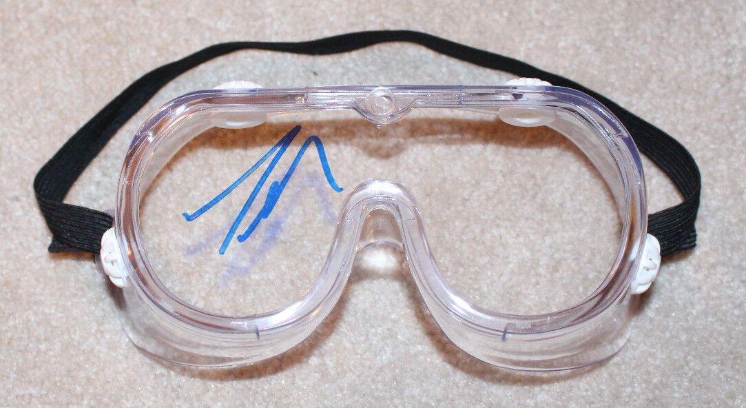 TIM ALLEN SIGNED CONSTRUCTION GOGGLES SAFETY GLASSES HOME IMPROVEMENT COA PROOF!