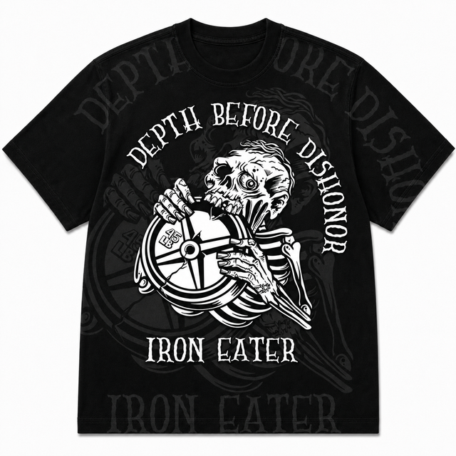 Gym Iron Eater Cotton T-Shirt