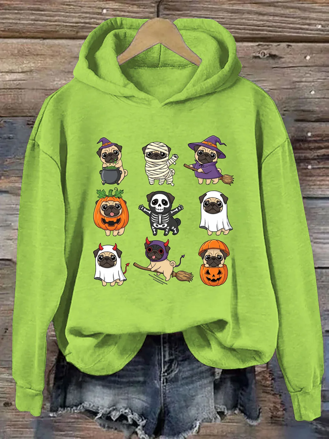 Spooky Pug Ghost Hoodie