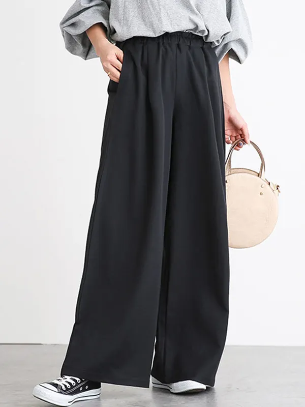 Split-Joint Tasseled High Waisted Wide Leg Jean Pants Bottoms