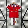 1998/1999 Retro Manchester United Home Football Shirt Kids Size 1:1 Thai Quality