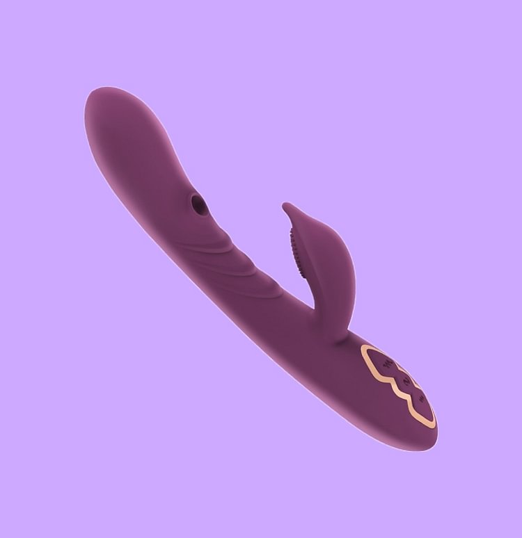 Premium Purple Vibrator - Dual Stimulation Sex Toy for Women