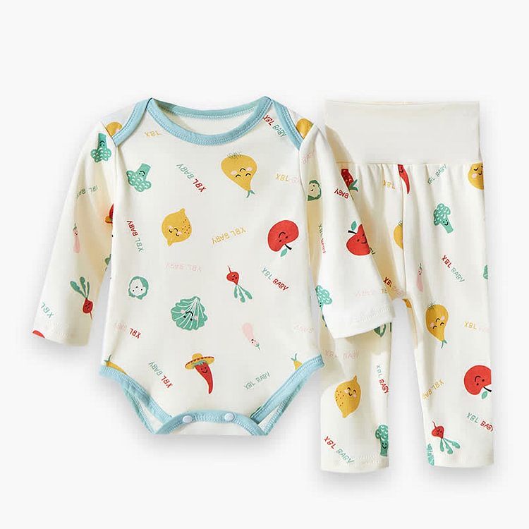 XBL BABY Fruits Bodysuit and Pants Set