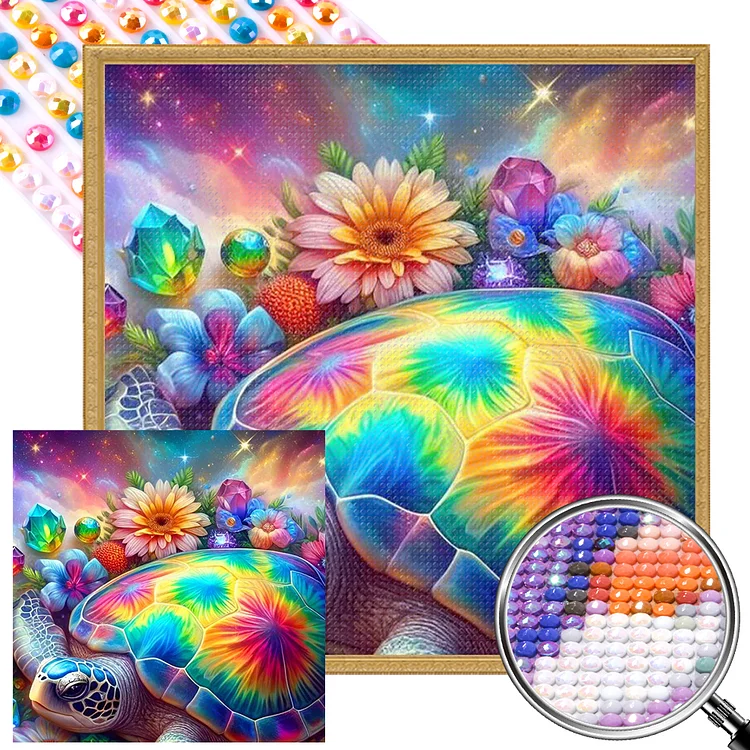 Summer Beach·Turtle 40*40CM (Canvas) Full AB Round Drill Diamond Painting gbfke