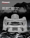 cciyu 19B7102 Front Left Brake Caliper With Bracket For Nissan For Altima 2013-2019,For Nissan For LEAF 2014-2017