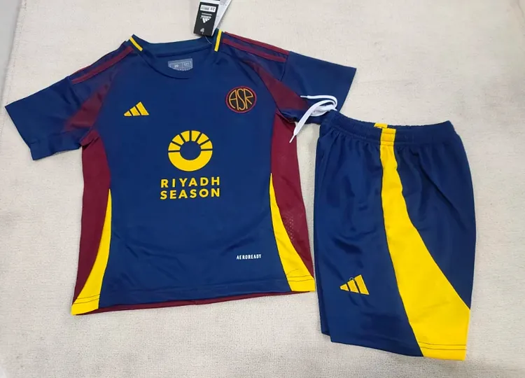 24-25 season Roma II away kids clothing