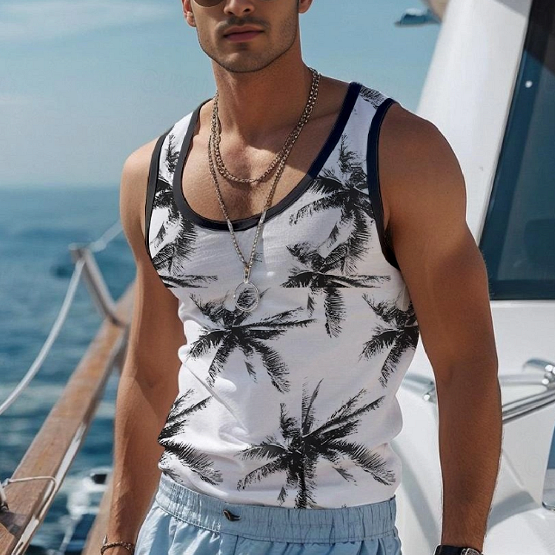 Summer Style: Palm Tree Print Tank Top