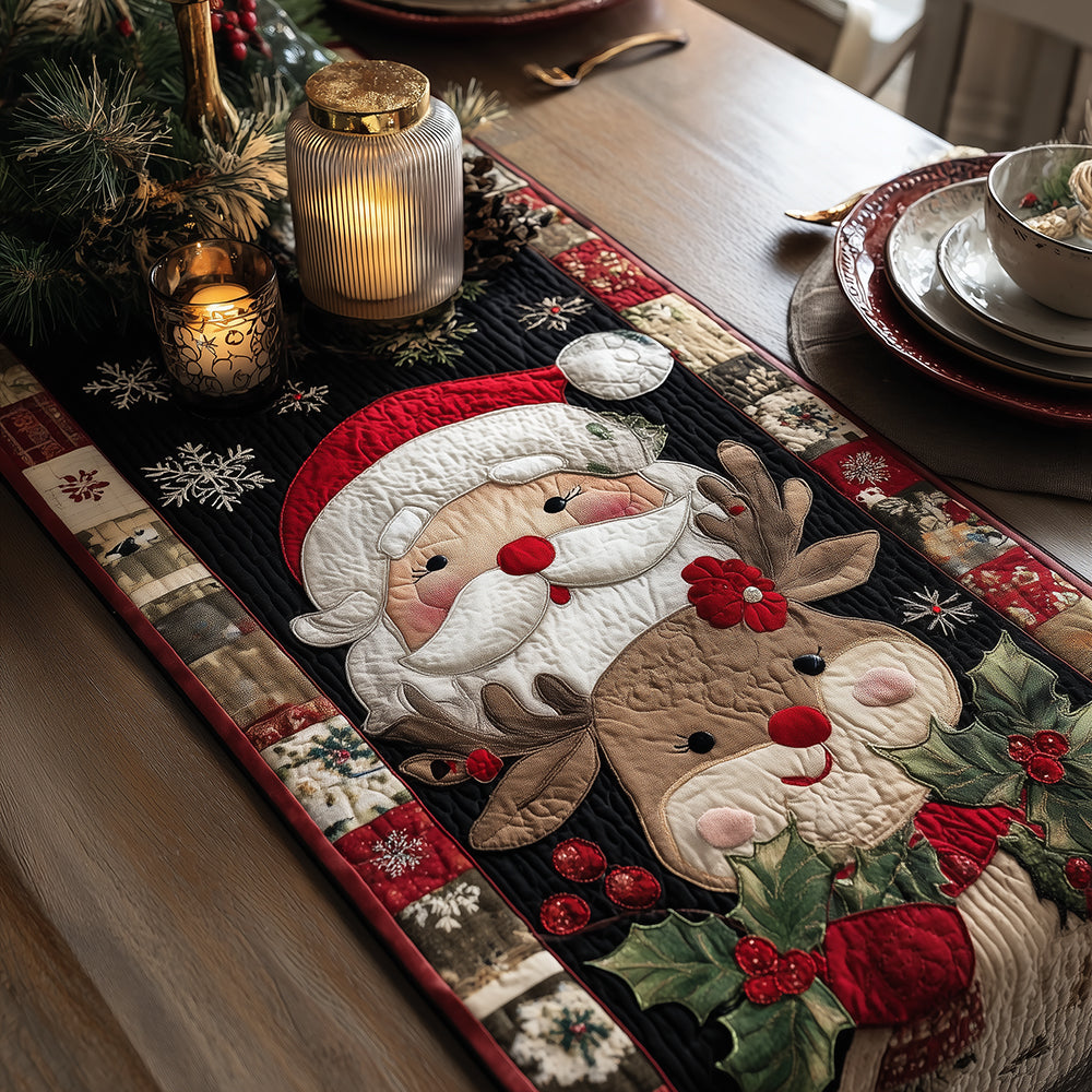 Joyful Christmas Pair Quilted Table Runner NCU0TH3420