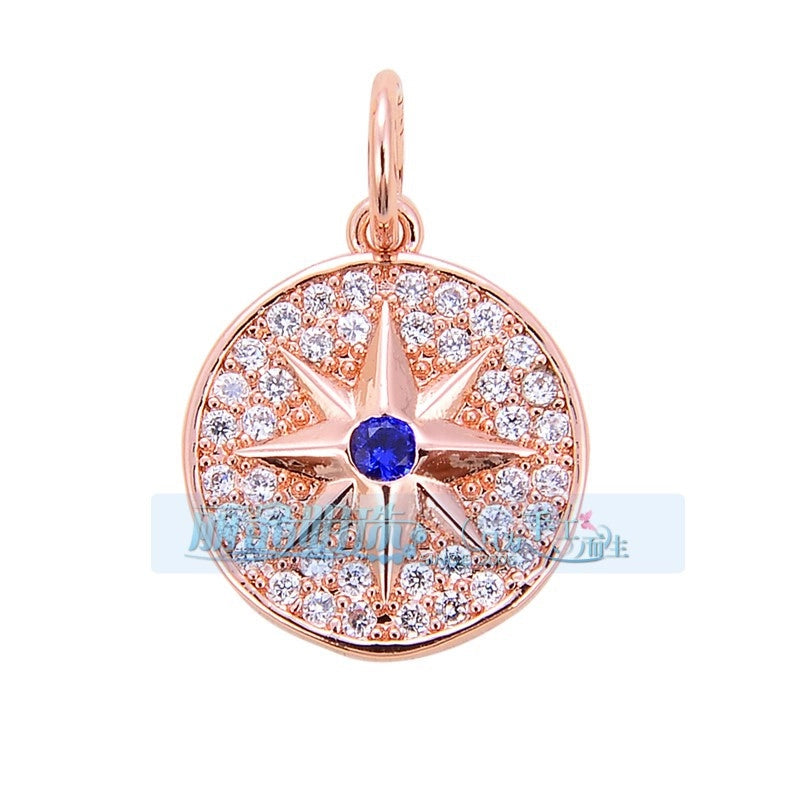 1 Piece 15 * 21mm 18 * 23mm 9*16mm Copper Zircon Sun Star Lightning Pendant Jewelry Accessories