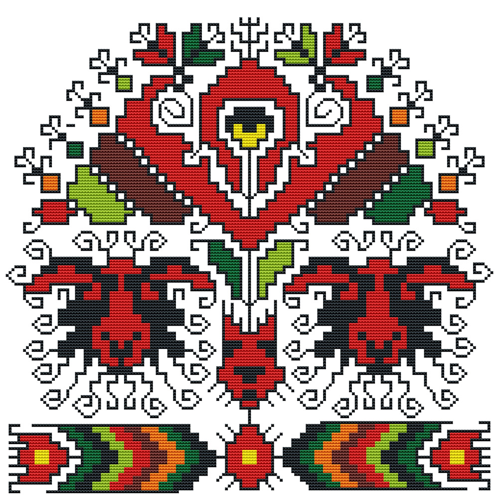 

Totem Pattern - 11CT Stamped Cross Stitch - 46*46CM, 501 Original