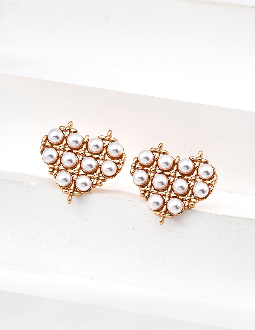 Vintage Heart Shell Pearl Jewelry 
