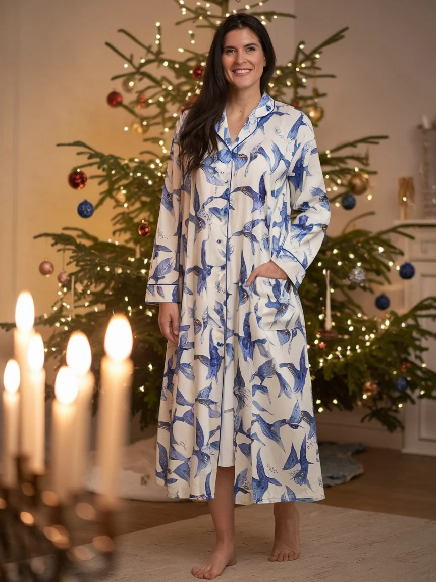 Pure Cotton Printed Robe