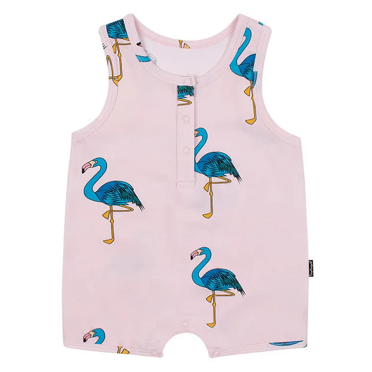 Baby Crane Sleeveless Romper