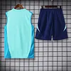 2025/2026 Flamengo Pre-Match Light Blue Training Vest+Shorts Football1:1 Thai Quality