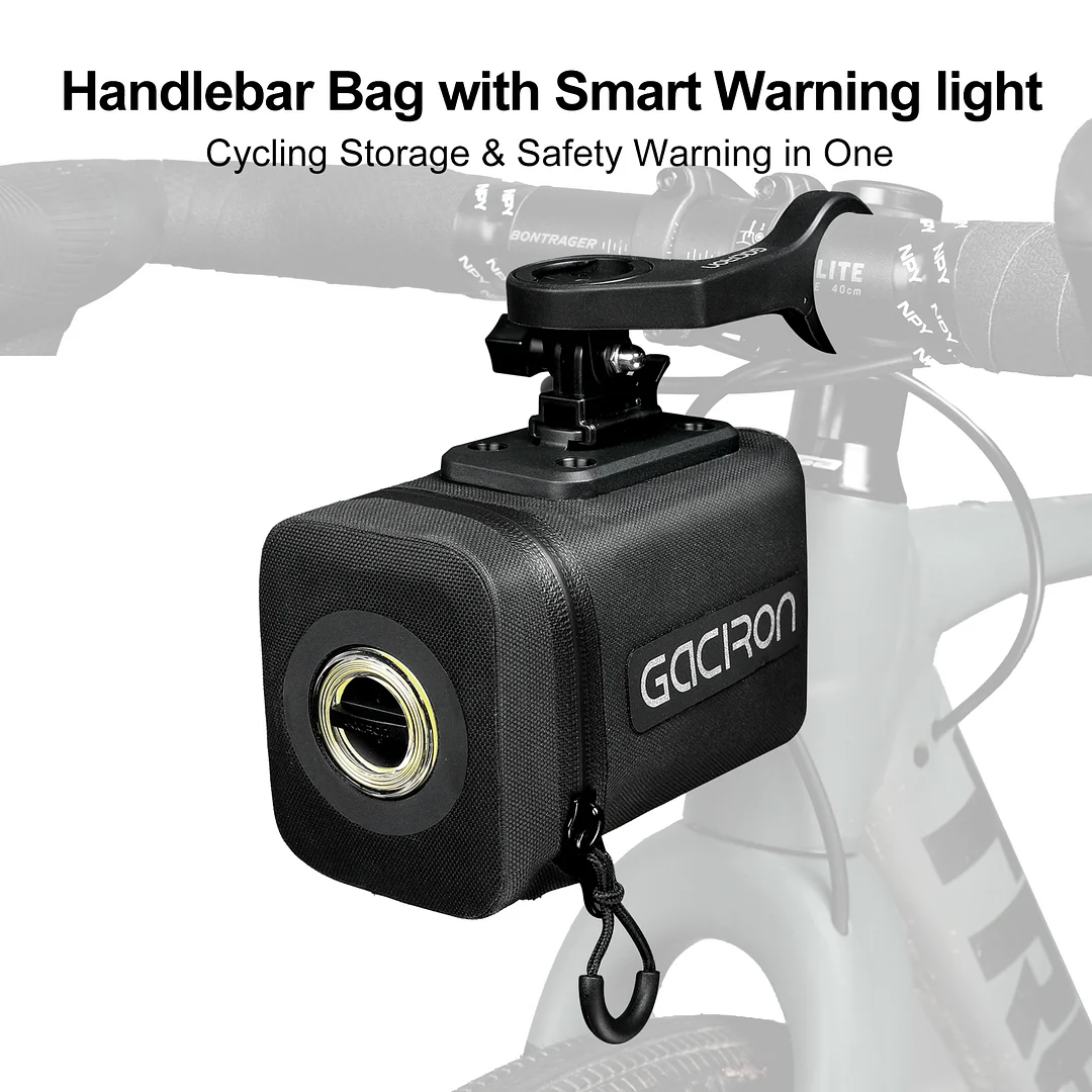 Gaciron CAT HOUSE 200 Handlebar Bag with Smart Warning Light