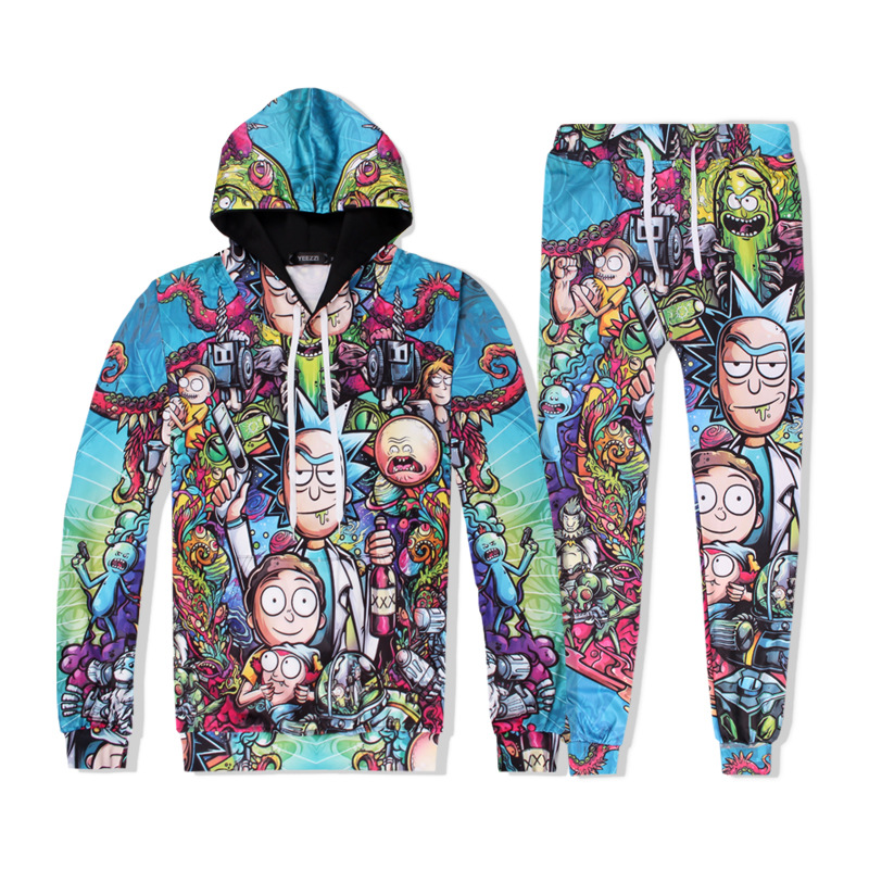 Rick and morty outlet hoodie and sweatpants