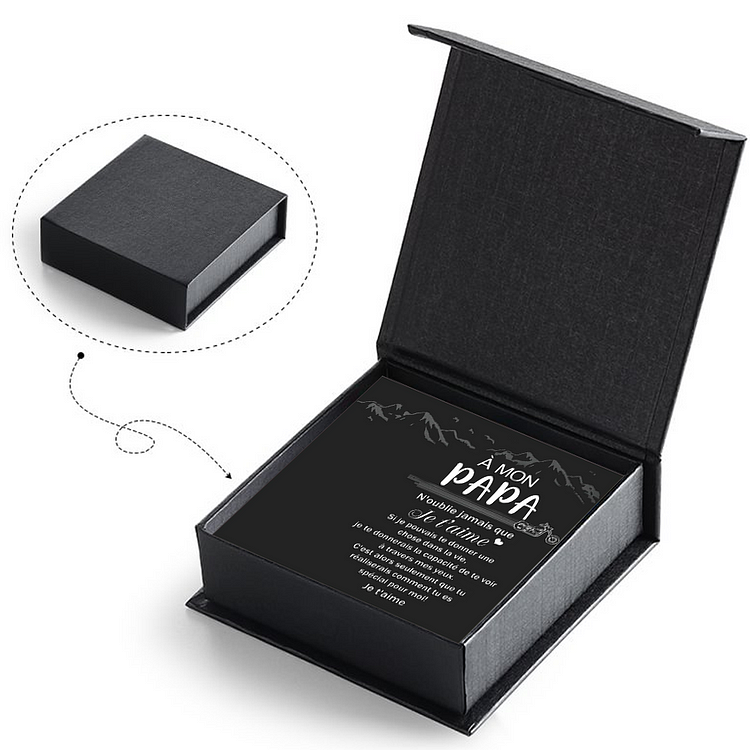 À mon Papa - Coffre de Cadeau Boîte à bijoux