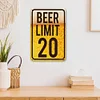 Beer Limit 20 - Metal Tin Signs(8*12Inch/12*16Inch) - Bar