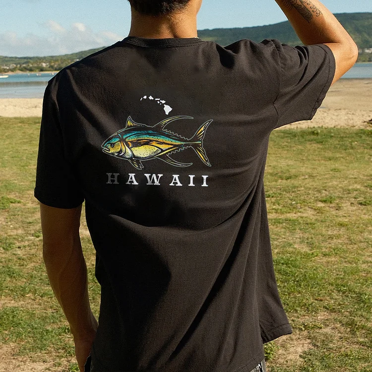 Men's Hawaiian Vacation Casual Comfort T-Shirt 9c39