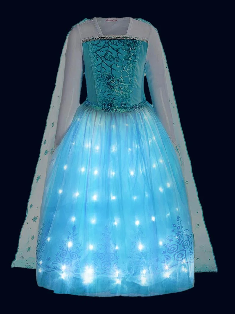 LED Long Sleeve Princess Dress