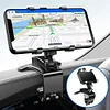 Car Dashboard Phone Holder 360 Rotating Rearview Mirror Navigation Bracket