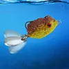5pcs Artificial Lifelike Thunder Frog Lure 25mm 3g Silicone Baits for Bass (B)