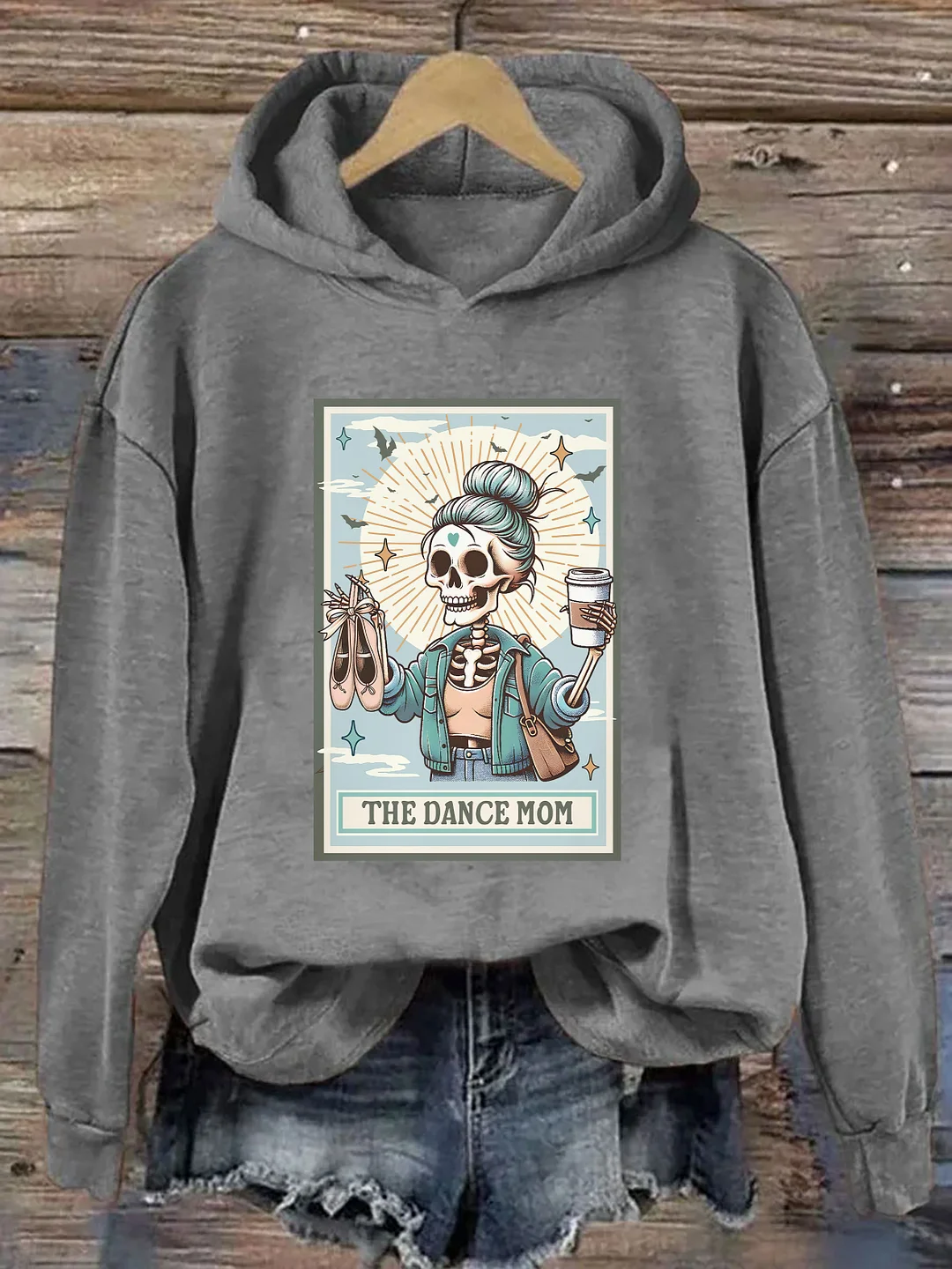 The Dance Mom Skeleton Tarot Card Hoodie