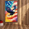 Unabhängigkeitstag Adler - runder Bohrer Diamantmalerei - 40*70cm (große Größe)