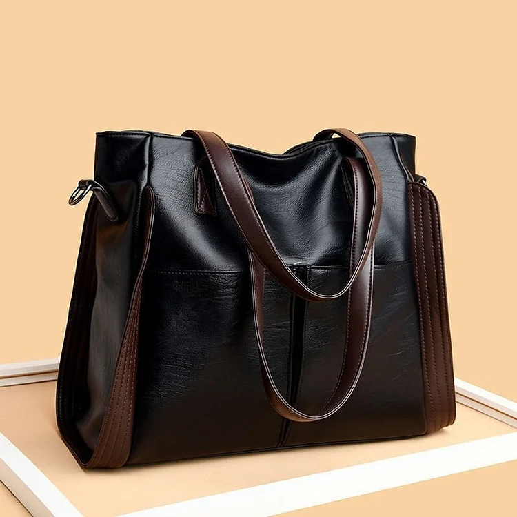 Large capacity single shoulder simple tote bag