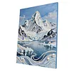 Berge DIY-Perlenmalsets mit Rahmen 30x40 cm Perlengem&auml;lde Bildkunst Basteln f&uuml;r Erwachsene Anf&auml;nger Geschenk Hausdekoration an der Wand