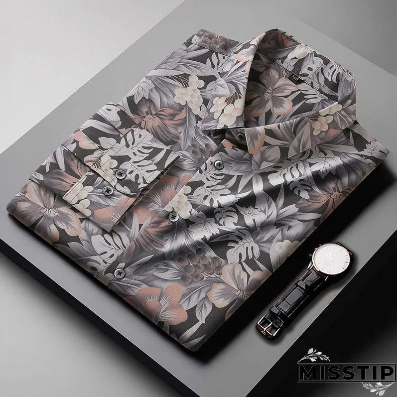 Pearl City Pattern Long Sleeve Shirt