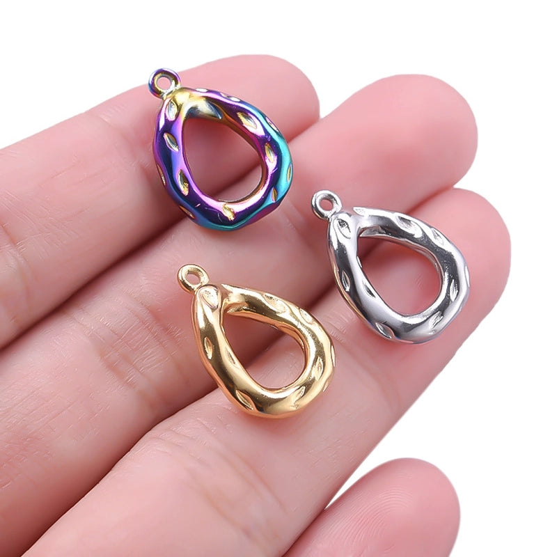 5 Pieces 304 Stainless Steel 18K Gold Plated Geometric Jewelry Accessories Pendant