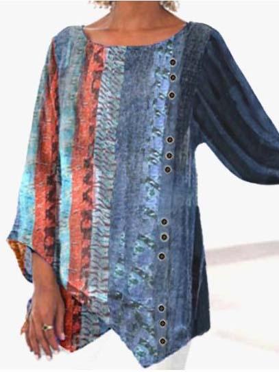 Women Half Sleeve V-neck Solid Color Dress