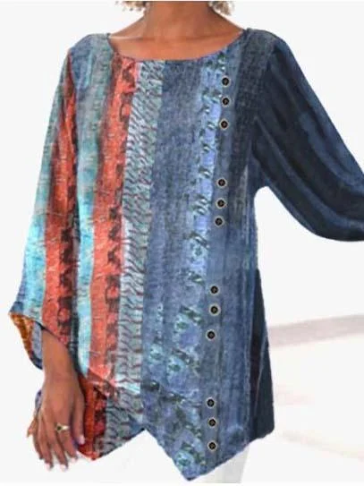 Women Half Sleeve V-neck Solid Color Dress