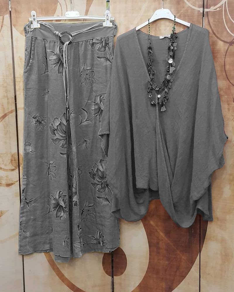 Summer Beach Casual Top Two-Piece