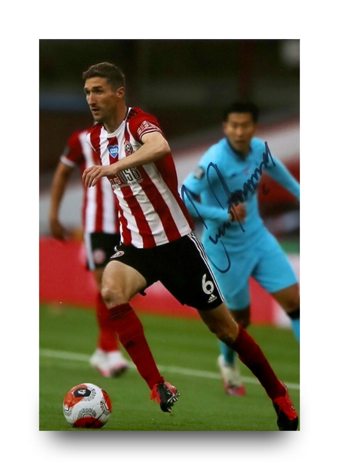 Chris Basham Signed 6x4 Photo Poster painting Sheffield United Newcastle Bolton Autograph + COA