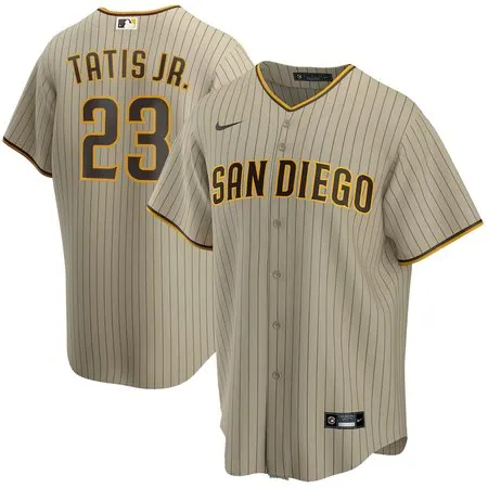 Men's San Diego Padres #23 Fernando Tatis Jr.  Tan Alternate Replica Player Jersey