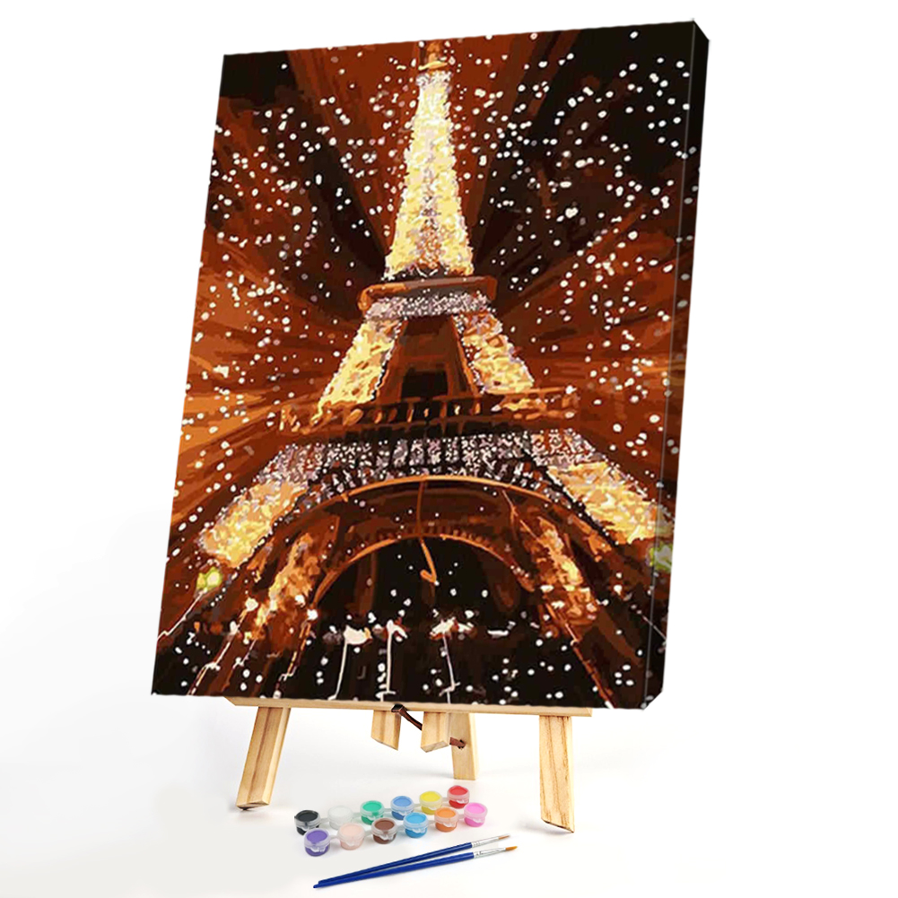 

40*50CM Paint By Numbers-Iron Tower, 501 Original