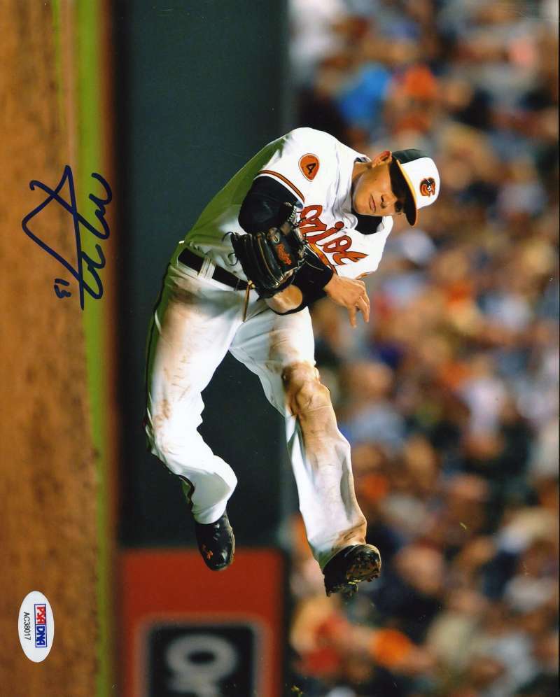 Manny Machado Signed Psa Dna Cert 8x10 Orioles Photo Poster painting Authentic Autographed