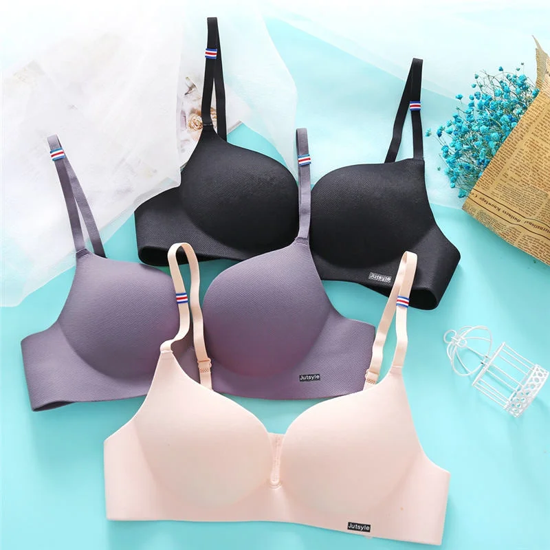 Women Bra Sexy Underwear Wireless Seamless Bras Female Brassiere Intimate Lingerie Push Up Bra Solid Color Bralette A/B Cup