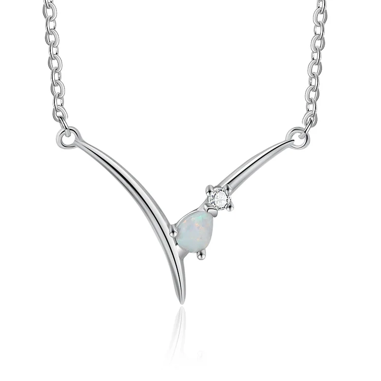 Opal Pendant Necklace for Women