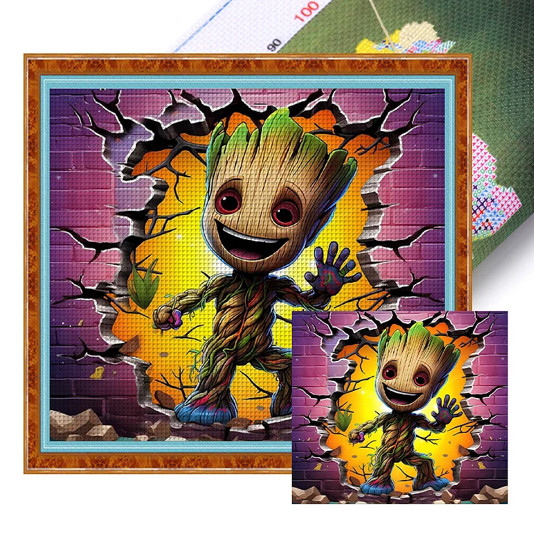 Marvel Baby Groot 11CT (50*45CM) Stamped Cross Stitch gbfke