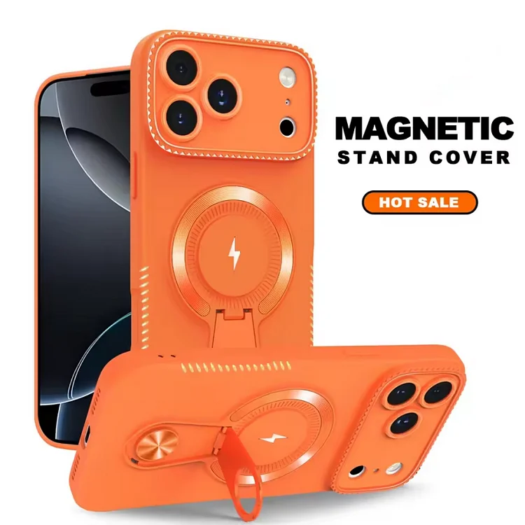 Magnetic Stand Wireless Charging Phone Case for iPhone