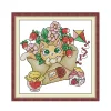 Summer of Stamps -14CT Stamped Cross Stitch Kit(19*19cm)