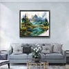Ink Landscape-11CT Stamped Cross Stitch 60*55cm/23.62*21.65in(Big Size)
