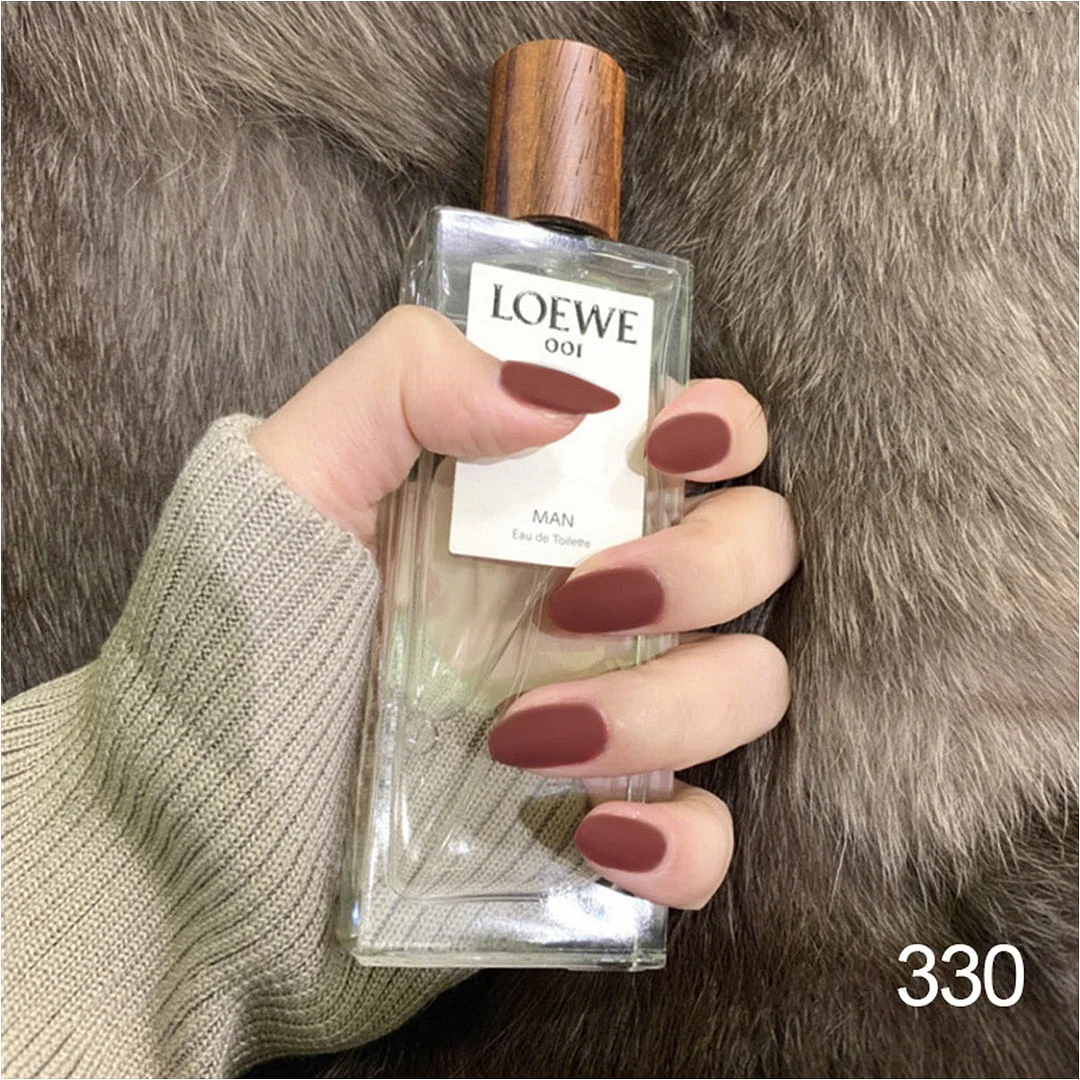 24PCS Matte Pink False Nail Patches Girl Korean Women Manicure Beauty Tool Pure Color Short Square Fake Nails DIY Decoration-Nail Inspo