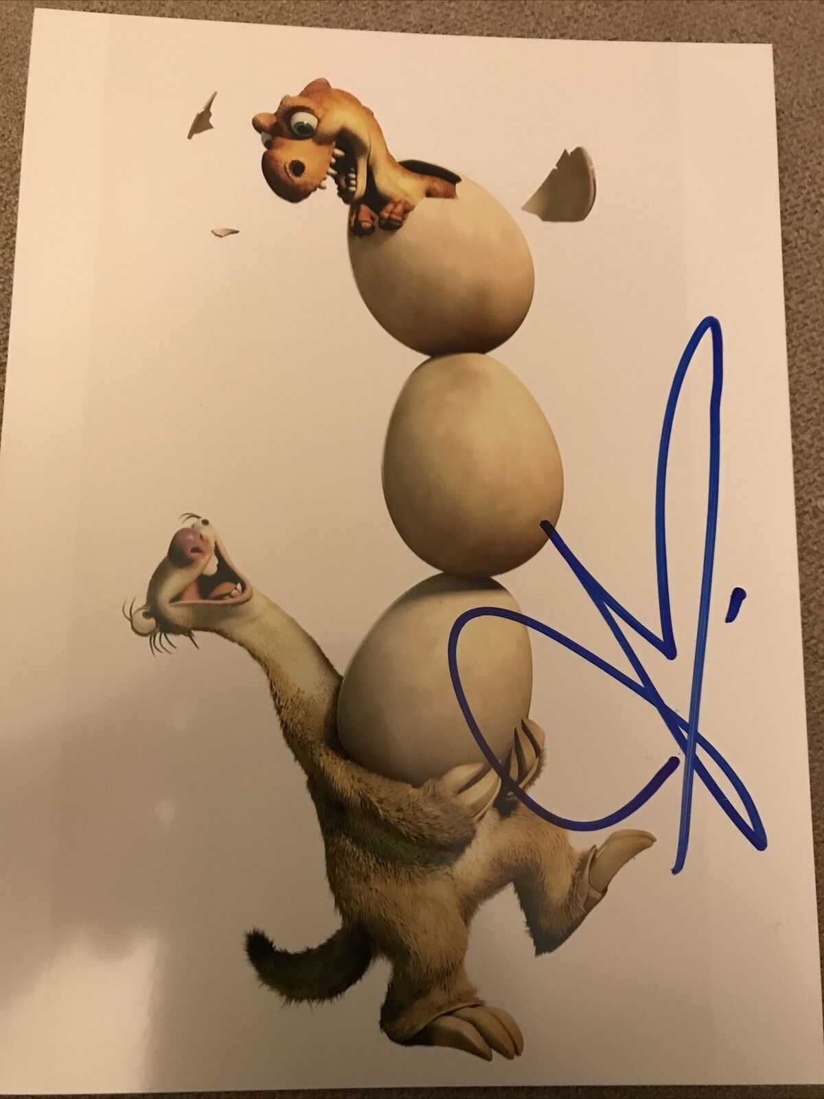 John Leguizamo Signed 8x6 Sid The Sloth Ice Age Photo Poster painting