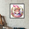 Diamond Painting -DIY Full Round Drill Gnome girl